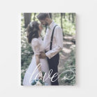 Love Script Wedding Canvas