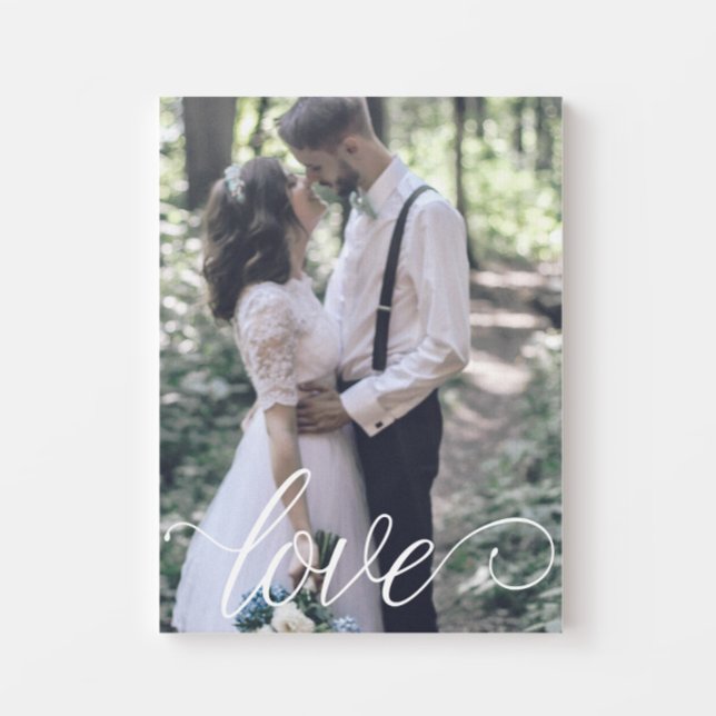 Love Script Wedding Canvas Print (Creator Uploaded)