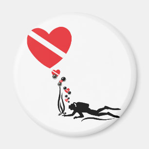 Love SCUBA Magnet