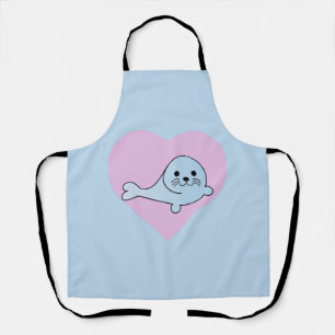 Love Seal T-Shirt Apron