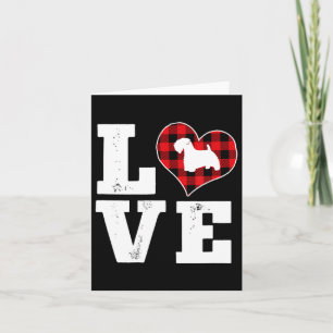 Love Sealyham Terrier Dog Lover For Dog Vale Card