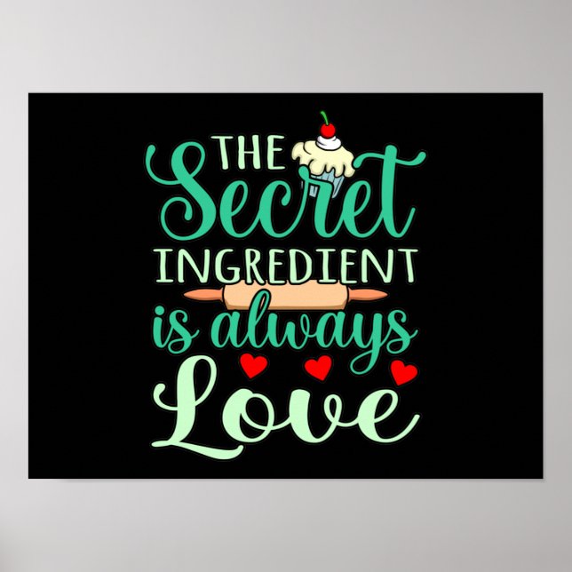 Love Secret Ingredient Romantic Valentine Day Coup Poster (Front)