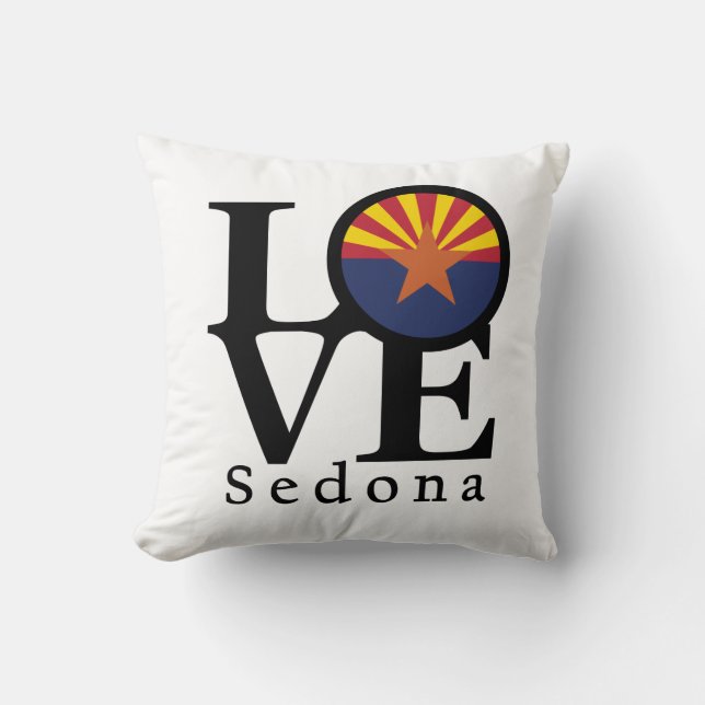 LOVE Sedona Arizona Cushion (Front)