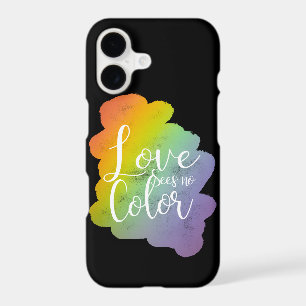 Love Sees No Colour Quote Rainbow Black