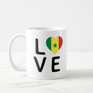 Love - Senegal Flag Coffee Mug