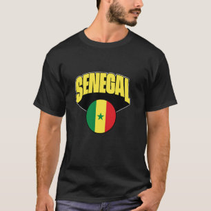 Love Senegal With Senegalese Flag Senegal Pride T-Shirt