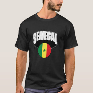Love Senegal With Senegalese Flag Senegal Pride T-Shirt