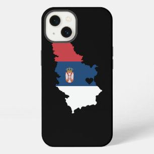 Love Serbia Gift Serbian Pride Heart iPhone 13 Case