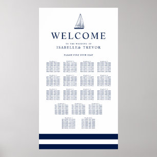 Love Sets Sail   17 Table Seating Chart