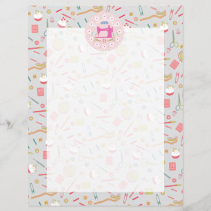 Love Sewing Machine Pastel Grey