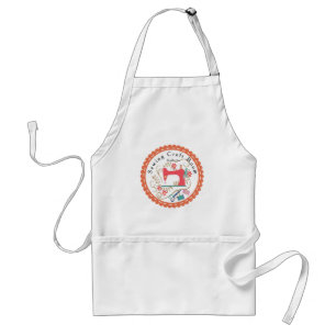 Love Sewing Seamstress Tailor White Standard Apron
