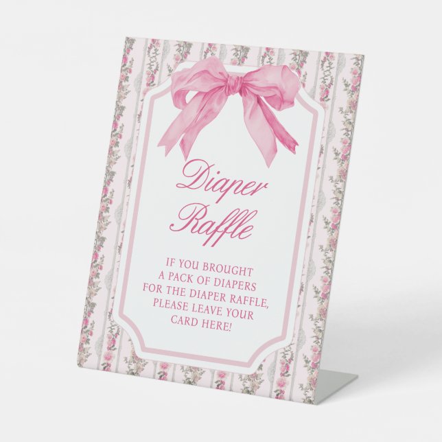 Love Shack Baby Shower Diaper Raffle Sign (Front)