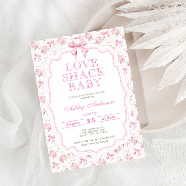 Love Shack Baby Shower Invitation (Creator Uploaded)