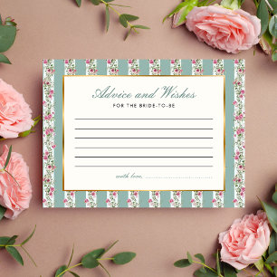 Love Shack Fiance Advice Wishes Bridal Shower Enclosure Card