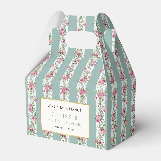 Love Shack Fiance Floral Garden Bridal Shower Favour Box (Front Side)