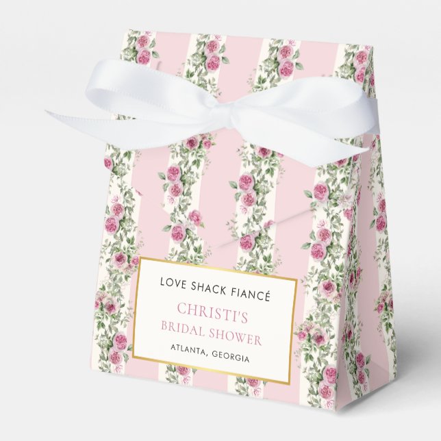 Love Shack Fiance Garden Party Bridal Shower Favour Box (Front Side)
