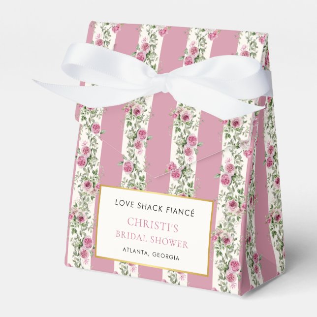 Love Shack Fiance Garden Tea Party Bridal Shower Favour Box (Front Side)