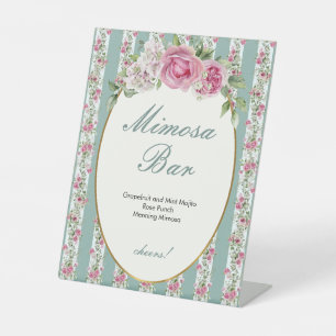 Love Shack Fiance Mimosa Bar Bridal Shower Pedestal Sign