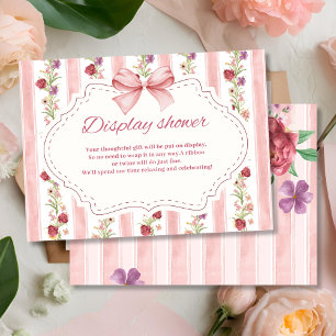 Love shack fiance pink bow bridal display shower enclosure card