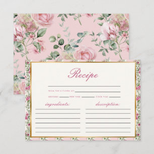 Love Shack Fiance Recipe Bridal Shower Enclosure Card