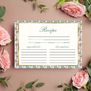 Love Shack Fiance Recipe Bridal Shower Enclosure Card