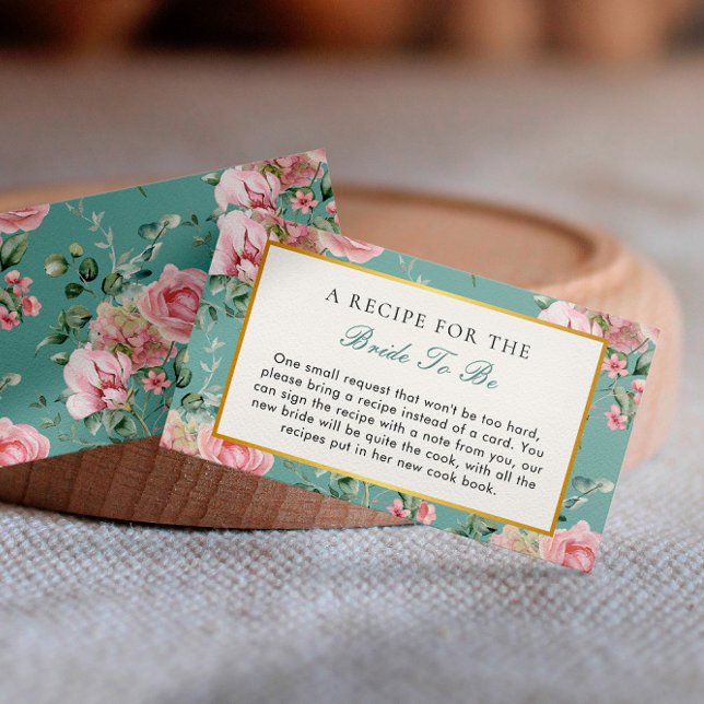 Love Shack Fiance Tea Party Bridal Shower Recipe  Enclosure Card (Creator Uploaded)