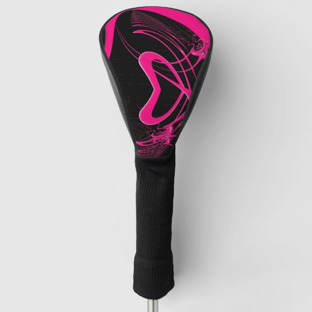 Love Shack Pink Heart Golf Head Cover (Front)