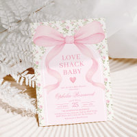 Love Shack Roses Pink Bow Girl Baby Shower
