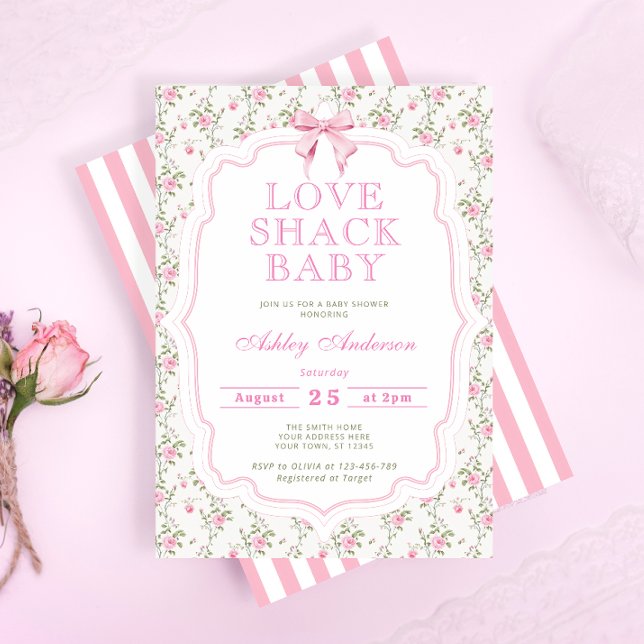 Love Shack Vintage Baby Shower Invitation (Creator Uploaded)