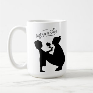 "Love Shadows – Heartfelt Mother’s Day Art" Coffee Mug