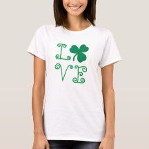 LOVE Shamrock Women's Basic T-Shirt