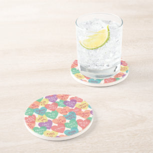 Love Shape Background Coaster