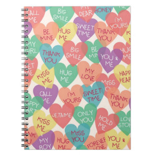 Love Shape Background Notebook
