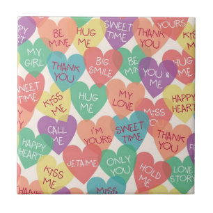 Love Shape Background Tile