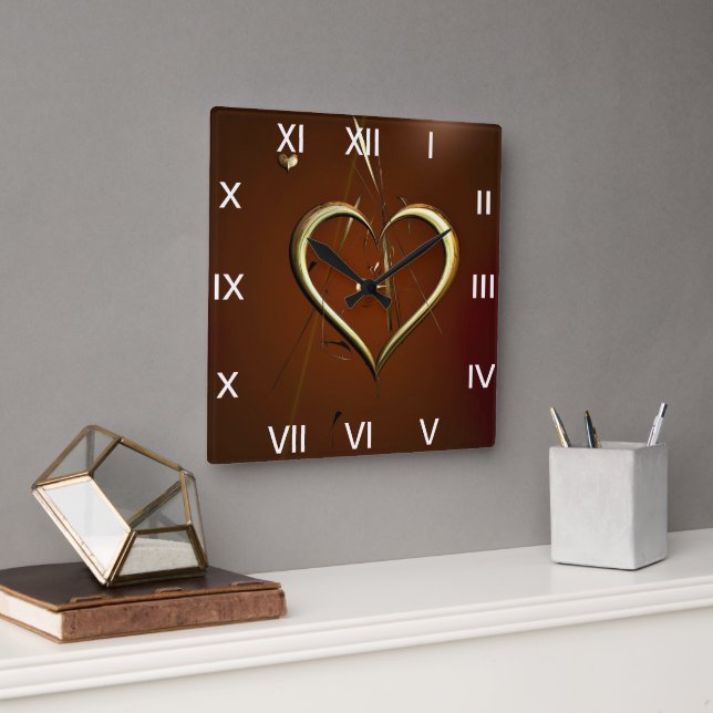 Love Shards of Gold Clock (Office)