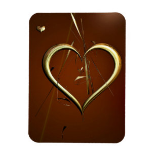 Love Shards of Gold Flexible Magnet