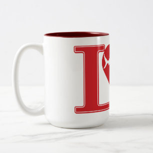 Love Shark Two-Tone Coffee Mug