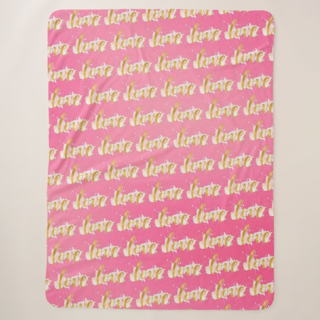 Love Sherpa Blanket (Front)
