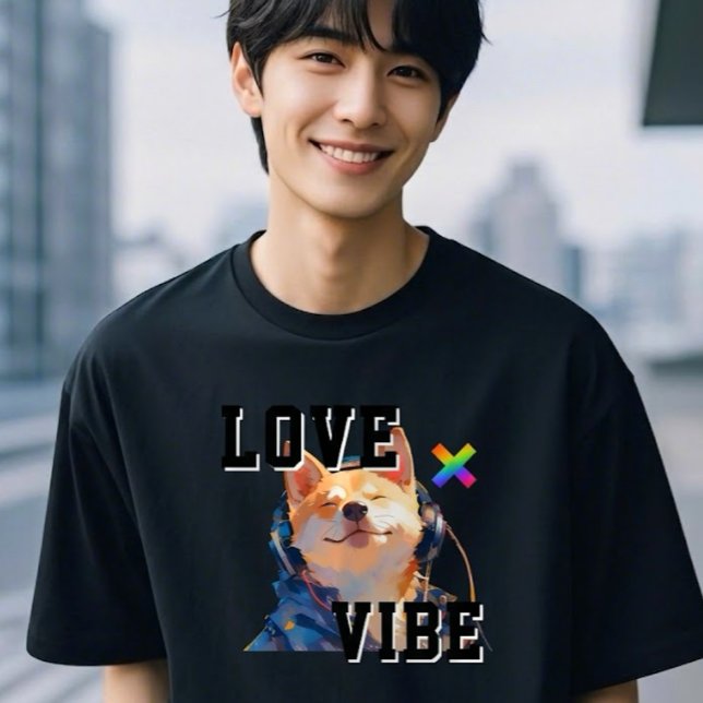 LOVE × SHIBA - Custom T-Shirt (Creator Uploaded)