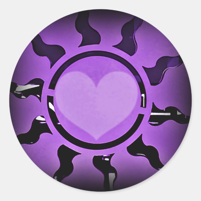 Love Shines 4 U_ Classic Round Sticker (Front)
