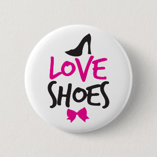 Love Shoes with cute little bow 6 Cm Round Badge