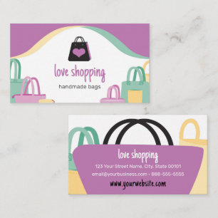 Love Shopping Bags Business Card