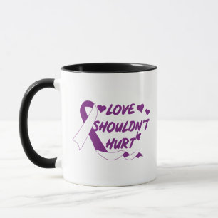 Love Shouldn't Hurt Domestic Violence Awareness Mo Mug