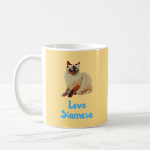 Love Siamese Cats Coffee Mug