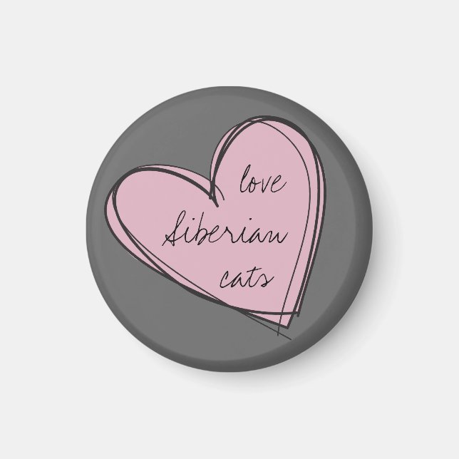 Love Siberians Magnet (Front)