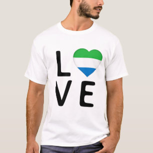 Love - Sierra Leone Flag T-Shirt