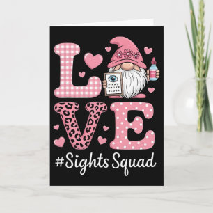Love Sight Squad Optician Optometrist Gnome Valent Card
