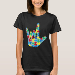 Love Sign Autism Awareness T-Shirt