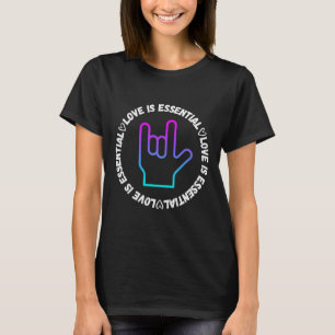 Love Sign Disability Awareness T-Shirt