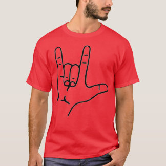 Love sign hard of hearing american sign language A T-Shirt